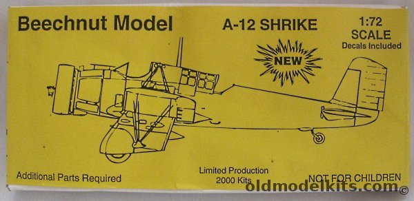 Beechnut 1/72 A-12 Shrike, 1013 plastic model kit